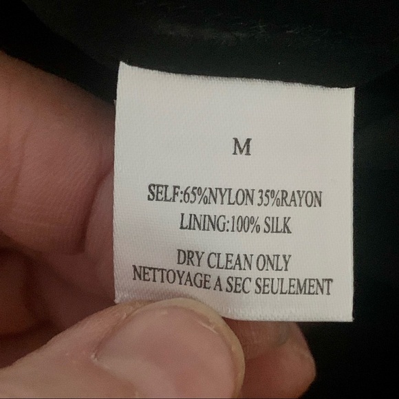 BROCHU WALKER Silk Lace Blouse Sheer Long Sleeves Black Style# HY13965 - Picture 14 of 16